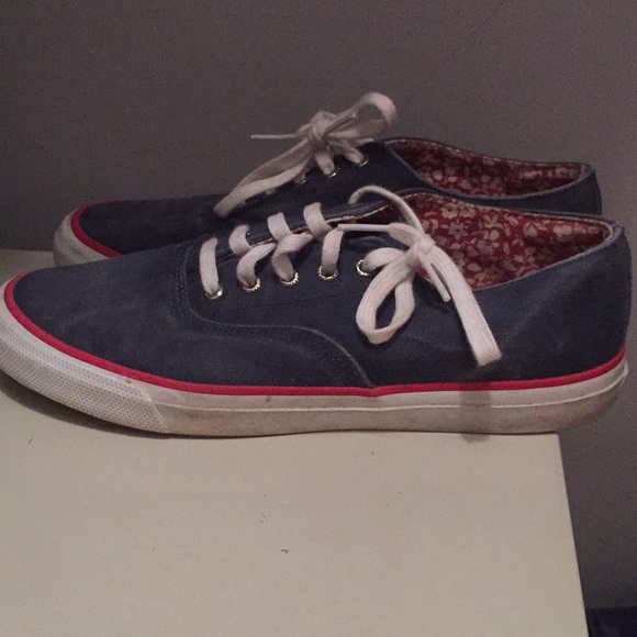 Navy Denim  Sperry Keds Sneakers - Picture 2 of 4